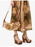 Zimmermann Goldentime raffia shoulder bag, imported from the UK