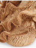 Zimmermann Goldentime raffia shoulder bag, imported from the UK
