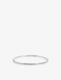 Monica Vinader Essential Station Sterling Silver and Lab-Grown Diamond Bangle