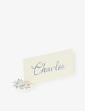 Christofle Malmaison silver-plated place card holders set of two, UK version