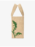 Loewe small raffia tote bag Artichoke Font - British product