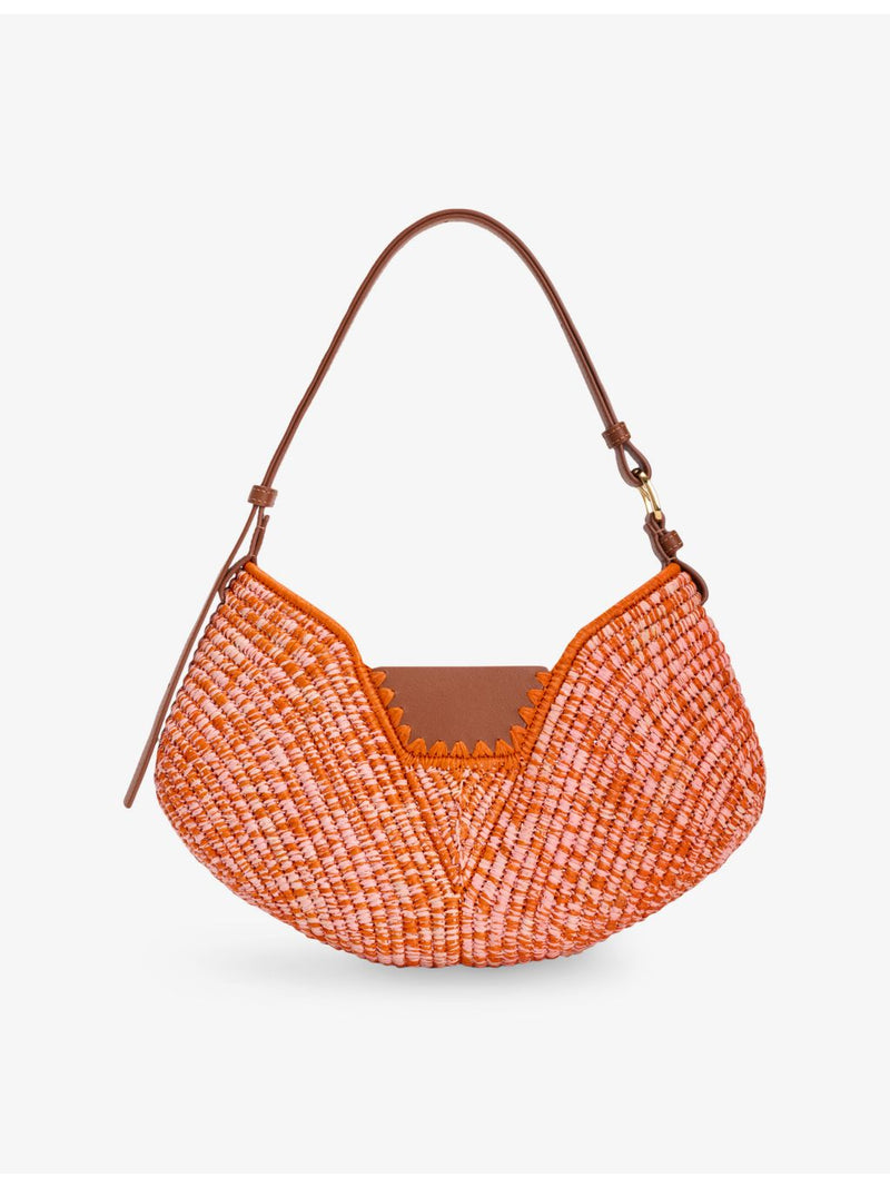 Loewe Swing raffia top-handle bag medium (British brand)
