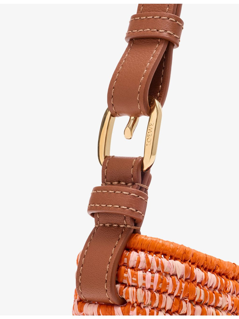 Loewe Swing raffia top-handle bag medium (British brand)