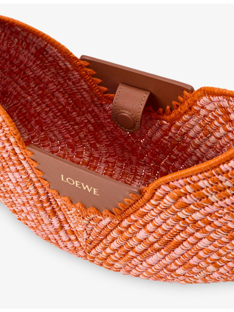 Loewe Swing raffia top-handle bag medium (British brand)