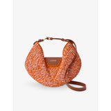 selfridges Loewe Medium Swing Melange Raffia and Leather Top-Handle Bag- Buy online at McGrocer