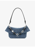 Loewe Ola medium crochet raffia shoulder bag - British product