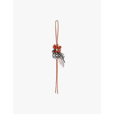 selfridges Loewe x Paula's Ibiza Hoopoe Bird Leather Bag Charm- Buy online at McGrocer