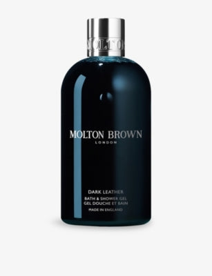 Molton Brown Dark Leather shower gel 300ml, imported from the UK