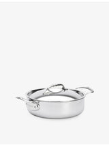 selfridges De Buyer Affinity Stainless Steel Saute Pan with Lid 24cm- Buy online at McGrocer