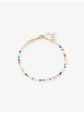 ANNI LU Fiesta Clemence 18ct gold-plated glass bead bracelet, UK version