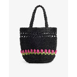 selfridges Damson Madder Tulip Raffia Bag- Buy online at McGrocer