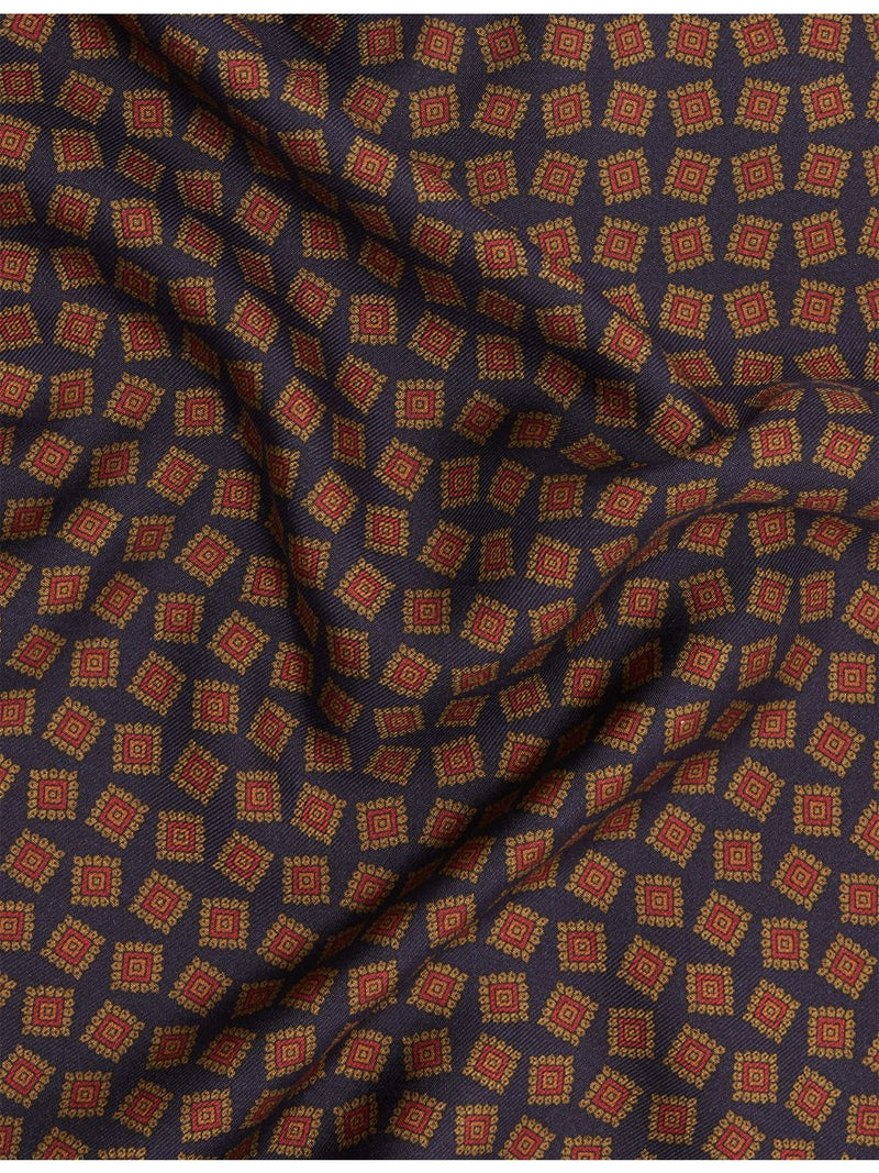 Dunhill silk pocket square floral pattern 30cm (British brand)