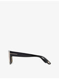 Tom Ford Cyrus rectangle-frame acetate sunglasses FT1337, imported from the UK