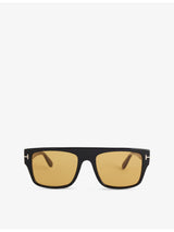 selfridges Tom Ford Cyrus Rectangle-Frame Acetate Sunglasses- Buy online at McGrocer