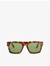 selfridges Tom Ford Cyrus Rectangle-Frame Acetate Sunglasses- Buy online at McGrocer