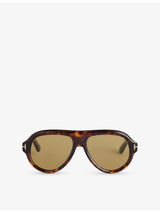 selfridges Tom Ford FT1225 Icon Pilot-Frame Acetate Sunglasses- Buy online at McGrocer