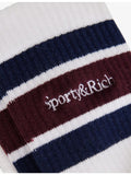 Sporty & Rich Serif Logo Rib-Knit socks, UK version