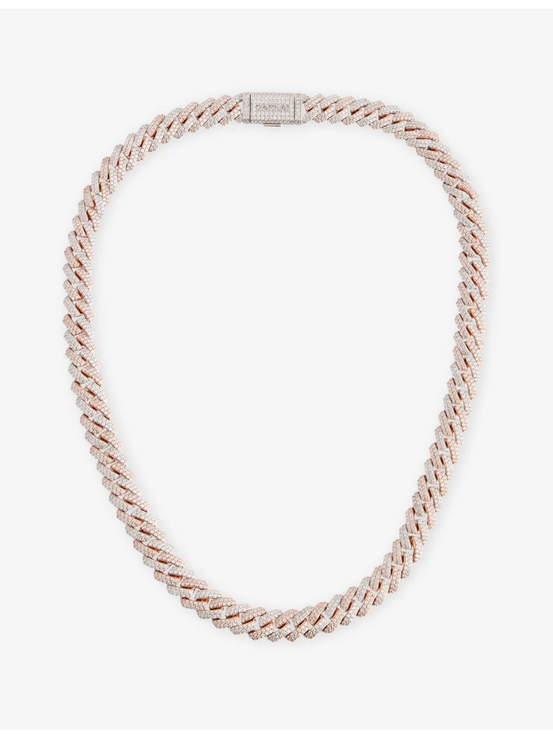 DARKAI rose gold plated sterling silver pavé necklace (British brand)