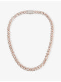 DARKAI rose gold plated sterling silver pavé necklace (British brand)