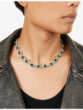 DARKAI emerald necklace with 45cm chain (British brand)