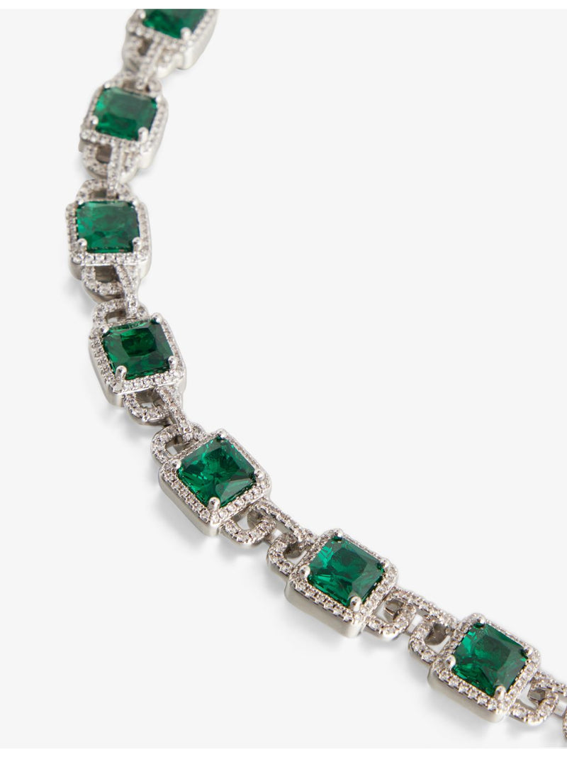 DARKAI emerald necklace with 45cm chain (British brand)