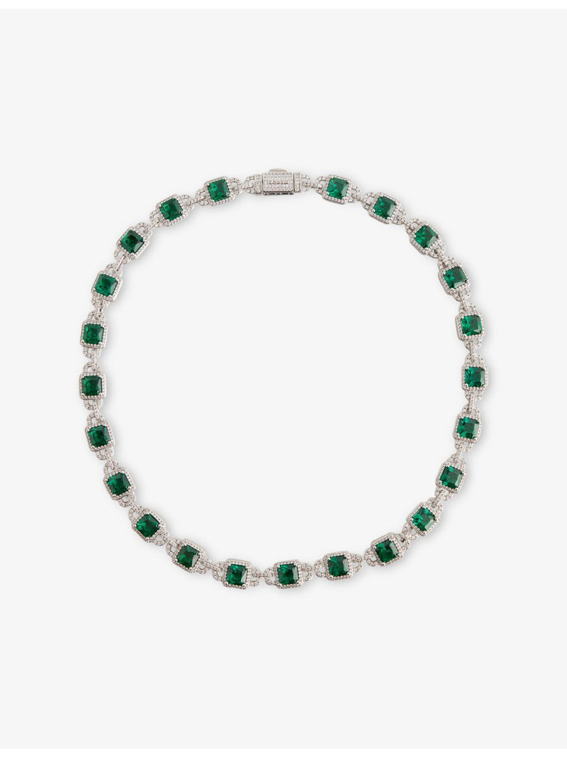 DARKAI emerald necklace with 45cm chain (British brand)