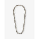 selfridges DARKAI Cuban 18ct White-Gold and Stainless-Steel Necklace 50cm- Buy online at McGrocer