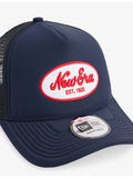 New Era oval logo-patch baseball cap, imported from the UK