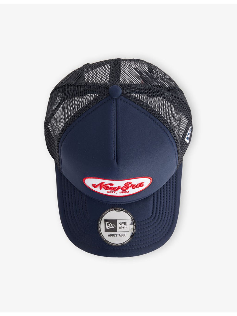 New Era oval logo-patch baseball cap, imported from the UK