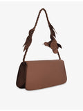 Cult Gaia Cosette satin shoulder bag with floral appliqué, UK version