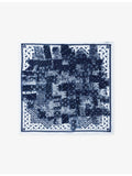 Zadig&Voltaire denim bandana silk scarf 85cm, imported from the UK