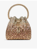 Jimmy Choo satin top-handle bag with crystal embellishments, UK version
