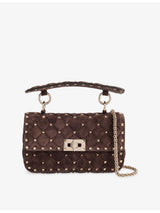 selfridges Valentino Garavani Rockstud Spike Small Leather Shoulder Bag- Buy online at McGrocer
