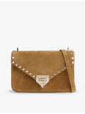 Valentino Garavani Rockstud suede satchel bag, imported from the UK