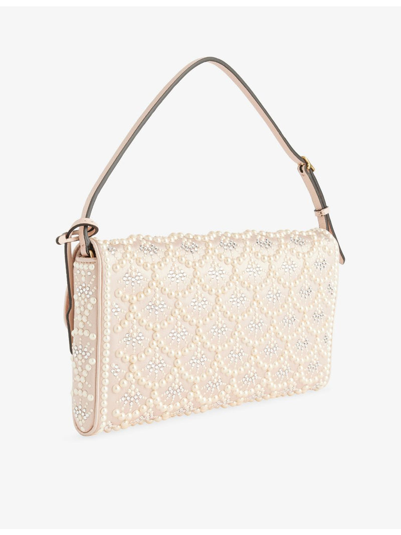 Valentino Garavani shoulder bag small pearl and rhinestone - British product