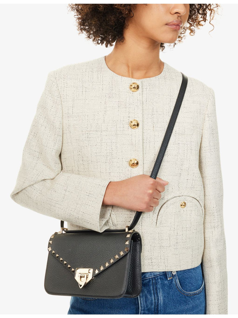 Valentino Rockstud grained leather satchel, imported from the UK