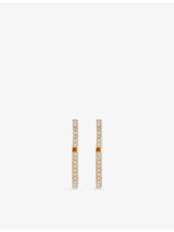 selfridges Valentino Garavani VLogo Signature Mini Oval Strass Earrings- Buy online at McGrocer