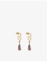 selfridges Valentino Garavani Drop Pearl Brass Earrings- Buy online at McGrocer