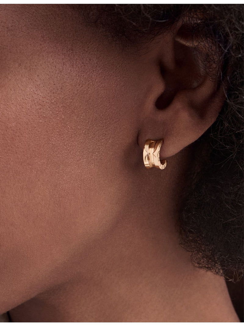 Bvlgari B.zero1 18ct rose gold single hoop earring, imported from the UK
