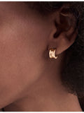 Bvlgari B.zero1 18ct rose gold single hoop earring, imported from the UK