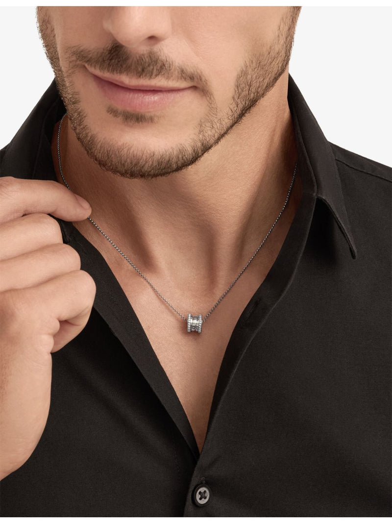 Bvlgari B.zero1 18ct white gold diamond necklace, UK version