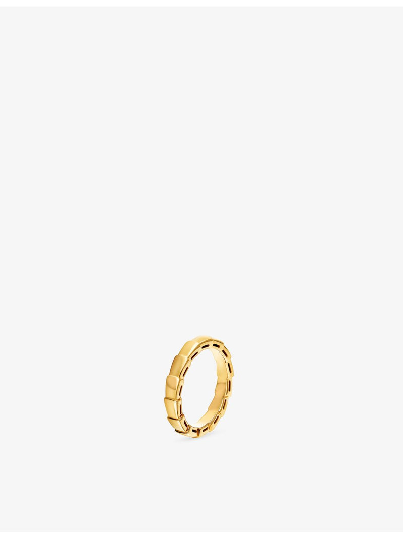 Bvlgari Serpenti Viper 18ct yellow gold wedding band ring (British brand)