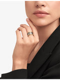 Bvlgari B.zero1 four-band ring in gold and steel, imported from the UK