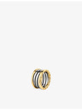 Bvlgari B.zero1 four-band ring in gold and steel, imported from the UK