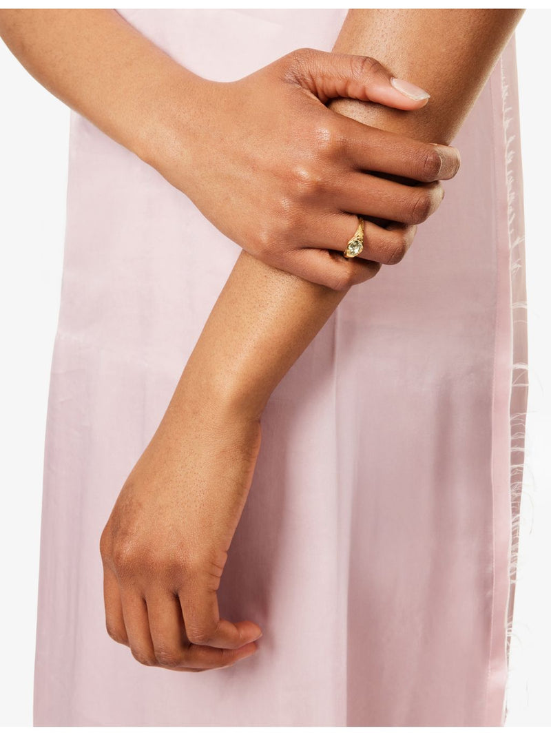Simuero 18ct gold vermeil amethyst ring - British product