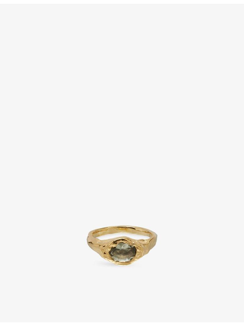 Simuero 18ct gold vermeil amethyst ring - British product