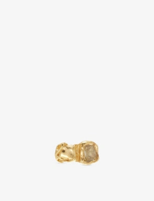 Simuero Vera 18ct Yellow Gold-Plated Sterling-Silver Ring