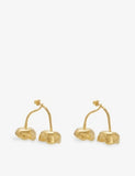 Cerezas 18ct Yellow Gold Vermeil Earrings - GOLD