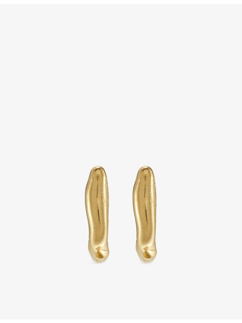 Gamba 18ct gold plated earrings 21 x 15 mm (British brand)
