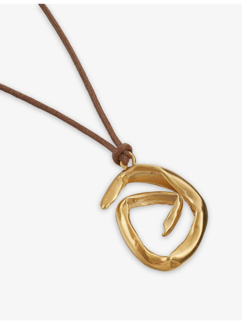 Simuero Espiral necklace in gold-plated brass (British brand)